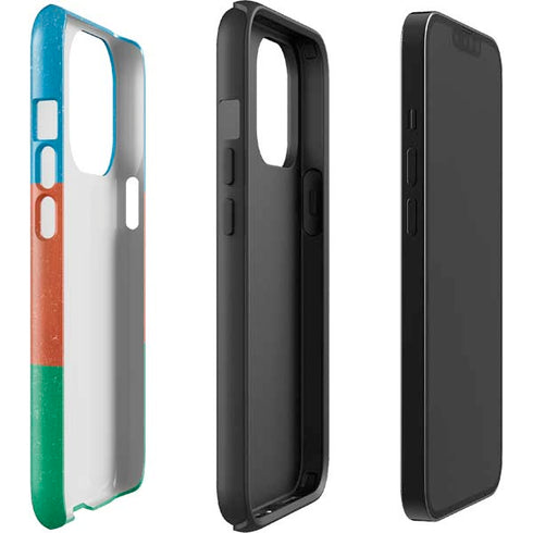 Azerbaijan Flag Distressed iPhone 15 Pro Impact Case